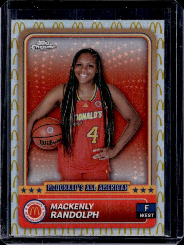 Mackenly Randolph 2024 Topps Chrome McDonald's All-American #71 McDonald's Logo Refractor RAW