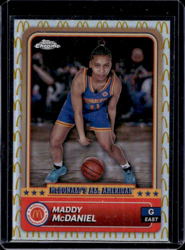 Maddy McDaniel 2024 Topps Chrome McDonald's All-American #7 McDonald's Logo Refractor RAW