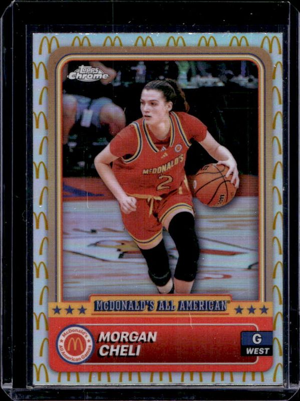 Morgan Cheli 2024 Topps Chrome McDonald's All-American #16 McDonald's Logo Refractor RAW