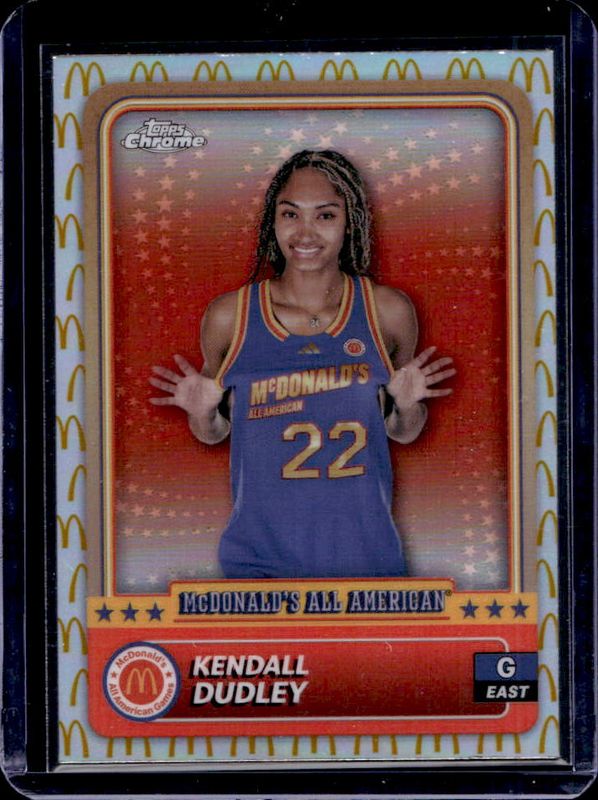 Kendall Dudley 2024 Topps Chrome McDonald's All-American #52 McDonald's Logo Refractor RAW
