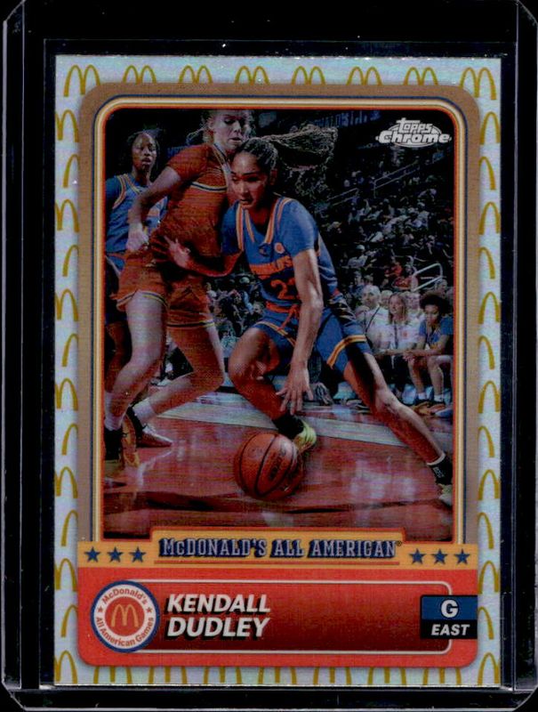 Kendall Dudley 2024 Topps Chrome McDonald's All-American #2 McDonald's Logo Refractor RAW