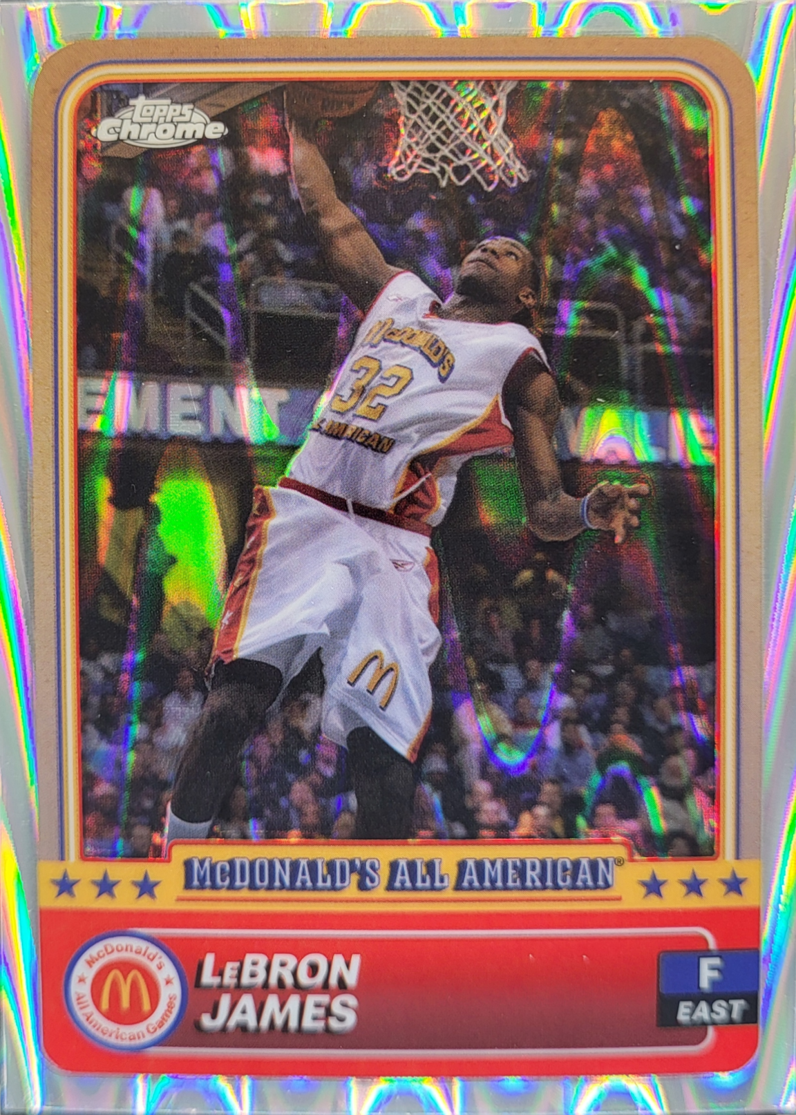 LeBron James 2024 Topps Chrome McDonald's All-American #50 RayWave