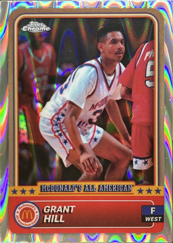 Grant Hill 2024 Topps Chrome McDonald's All-American #44 RayWave Refractor RAW