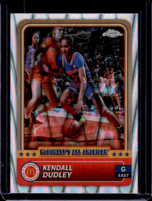 Kendall Dudley 2024 Topps Chrome McDonald's All-American #2 RayWave Refractor RAW