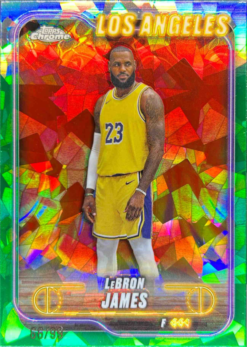 LeBron James 2024 Topps Chrome Sapphire Edition #22 Green /99
