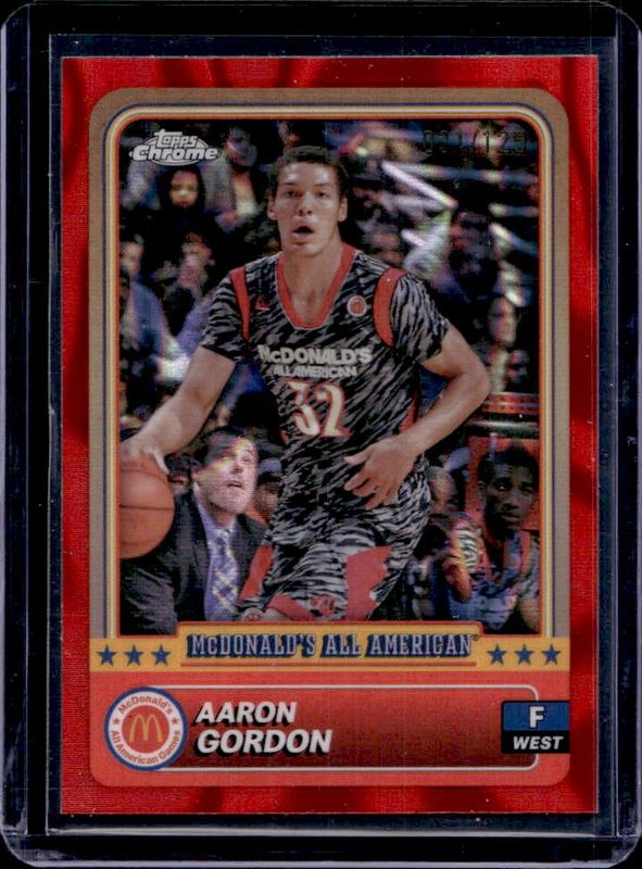 Aaron Gordon 2024 Topps Chrome McDonald's All-American #100 Red Lava Refractor /125 RAW