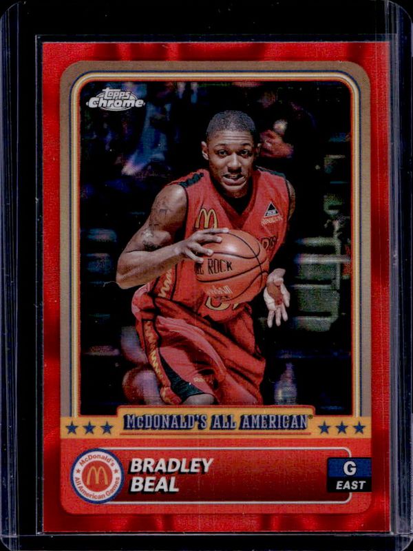 Bradley Beal 2024 Topps Chrome McDonald's All-American #97 Red Lava Refractor /125 RAW