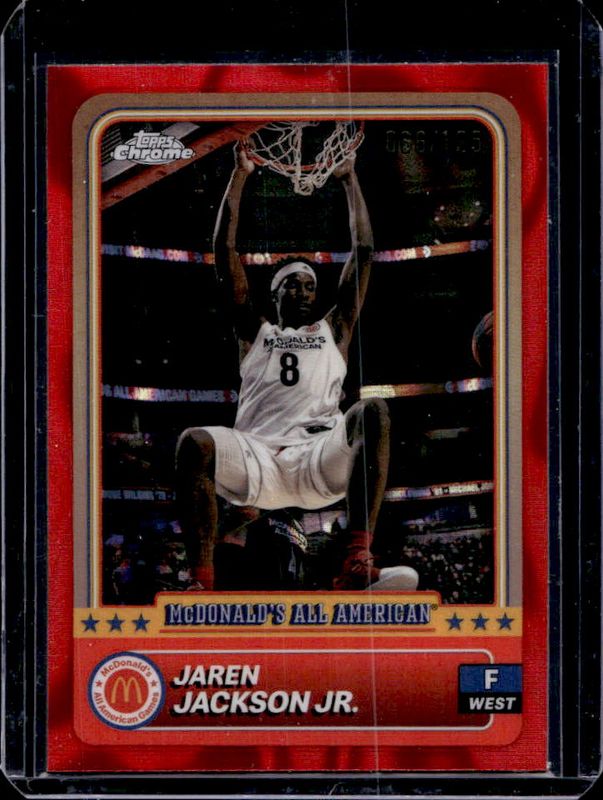 Jaren Jackson Jr. 2024 Topps Chrome McDonald's All-American #94 Red Lava Refractor /125 RAW