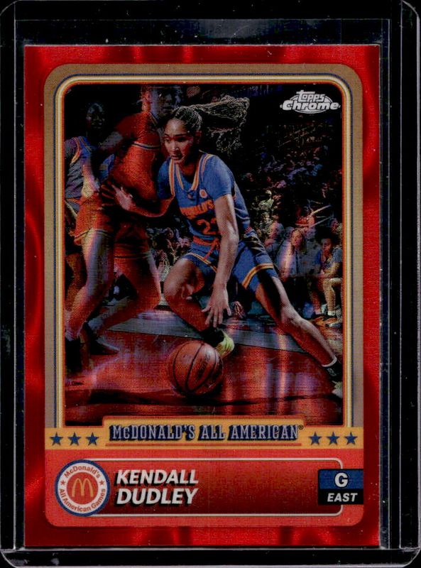 Kendall Dudley 2024 Topps Chrome McDonald's All-American #2 Red Lava Refractor /125 RAW