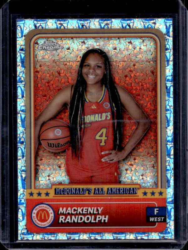 Mackenly Randolph 2024 Topps Chrome McDonald's All-American #71 McFlurry Refractor RAW