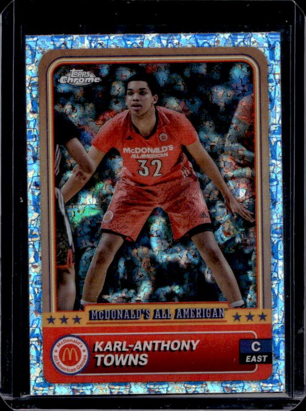 Karl-Anthony Towns 2024 Topps Chrome McDonald's All-American #98 McFlurry Refractor RAW