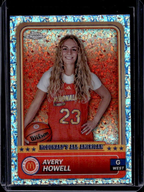 Avery Howell 2024 Topps Chrome McDonald's All-American #67 McFlurry Refractor RAW