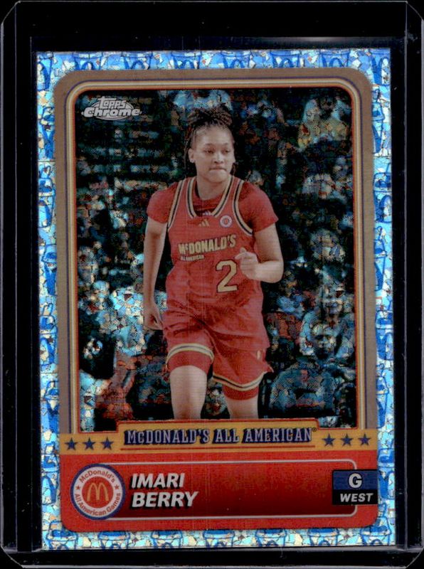 Imari Berry 2024 Topps Chrome McDonald's All-American #13 McFlurry Refractor RAW