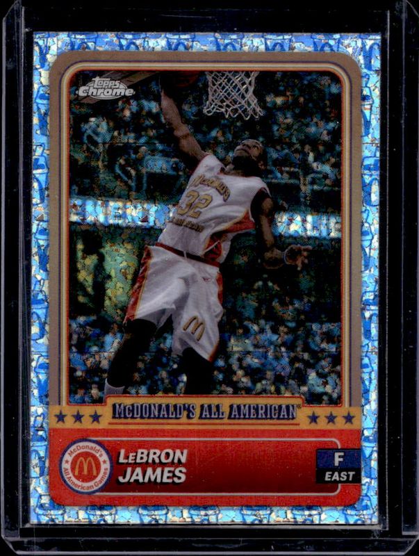 LeBron James 2024 Topps Chrome McDonald's All-American #50 McFlurry Refractor RAW