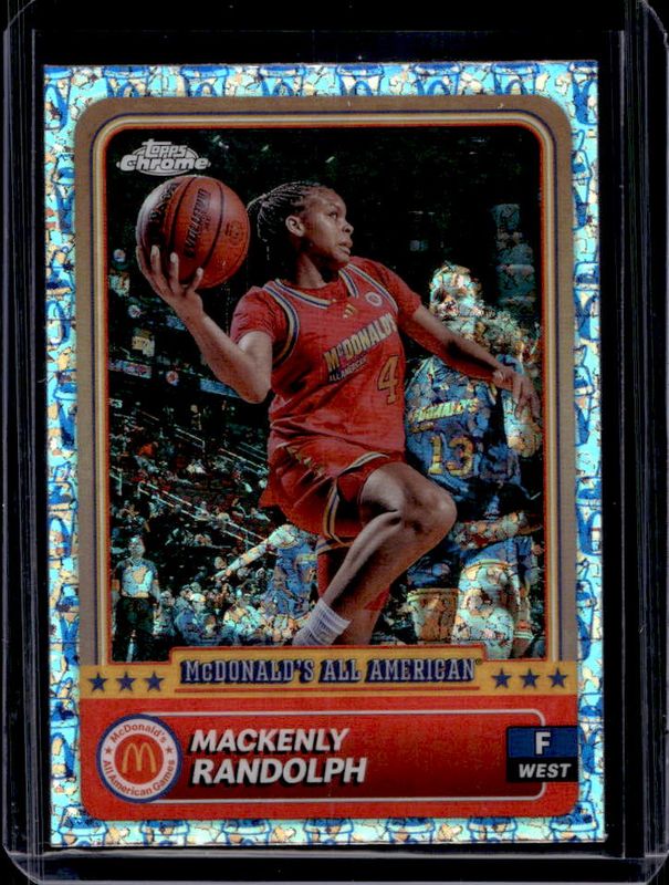 Mackenly Randolph 2024 Topps Chrome McDonald's All-American #21 McFlurry Refractor RAW