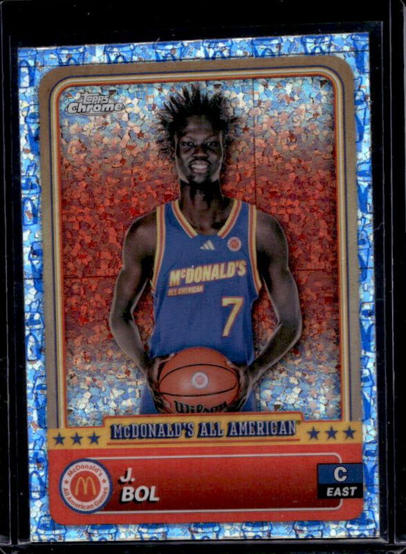 J Bol 2024 Topps Chrome McDonald's All-American #76 McFlurry Refractor RAW