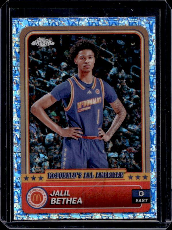 Jalil Bethea 2024 Topps Chrome McDonald's All-American #25 McFlurry Refractor RAW