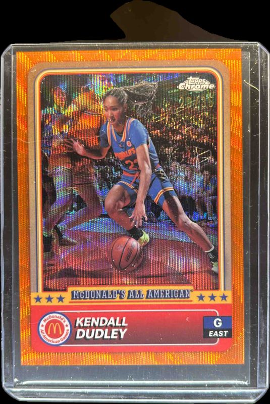 Kendall Dudley 2024 Topps Chrome McDonald's All-American #2 Orange Wave Refractor /35 RAW