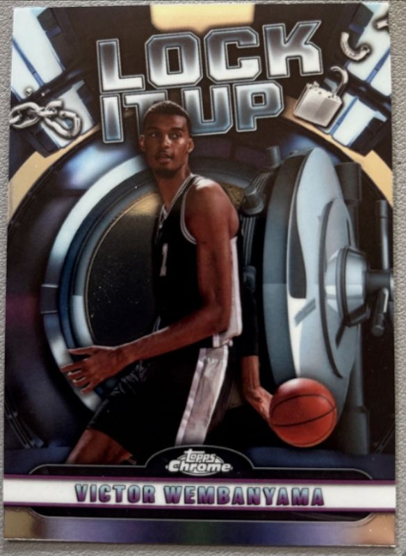 Victor Wembanyama 2024 Topps Chrome #LIU-9 Lock It Up RAW