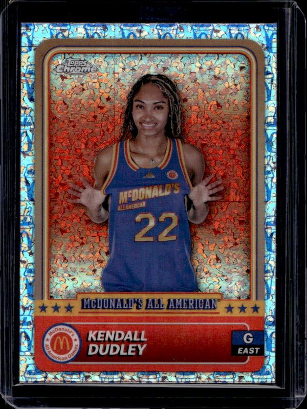 Kendall Dudley 2024 Topps Chrome McDonald's All-American #52 McFlurry Refractor RAW