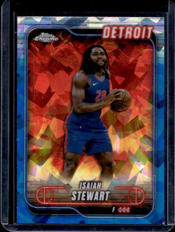 Isaiah Stewart 2024 Topps Chrome Sapphire Edition #116 Base RAW