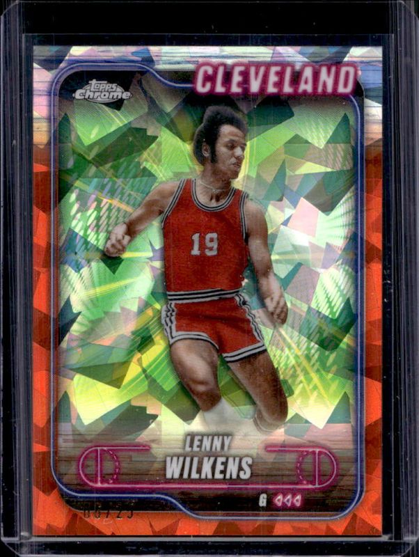 Lenny Wilkens 2024 Topps Chrome Sapphire Edition #14 Orange /25 RAW