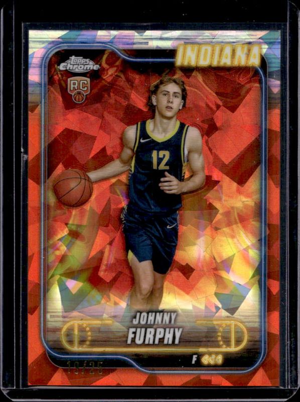 Johnny Furphy 2024 Topps Chrome Sapphire Edition #139 Orange /25 Rookie RAW