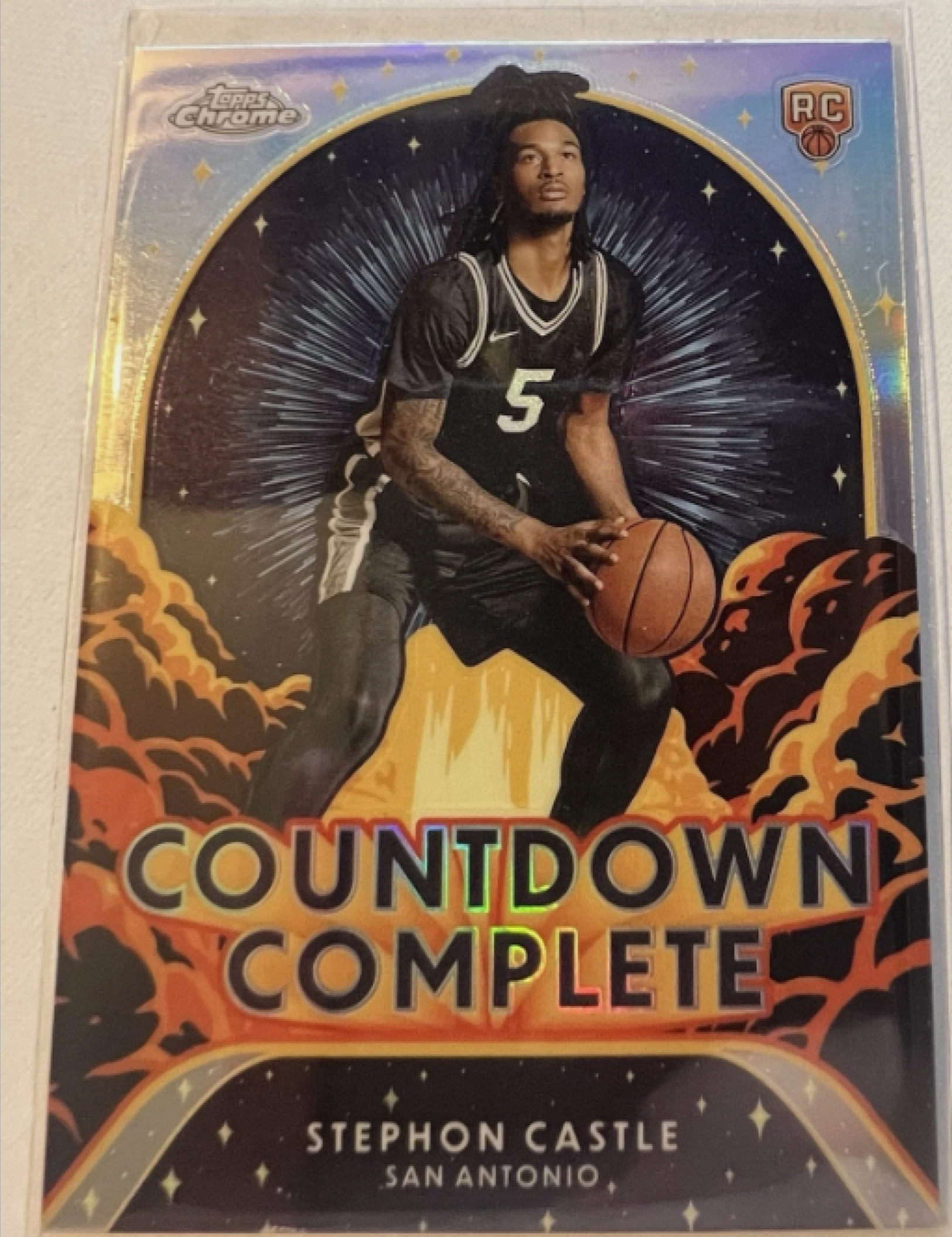 Stephon Castle 2024 Topps Chrome #CC-13 Countdown Complete - Refractor ...
