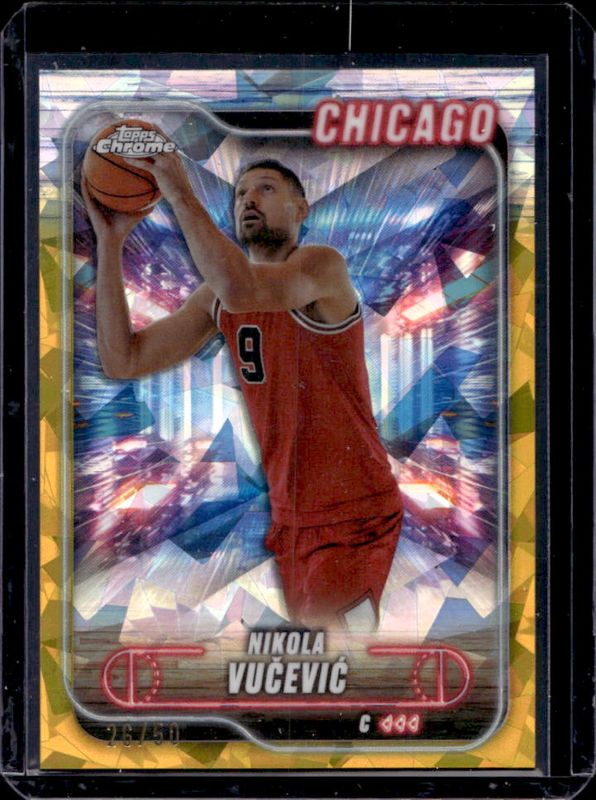 Nikola Vucevic 2024 Topps Chrome Sapphire Edition #97 Gold /50 RAW