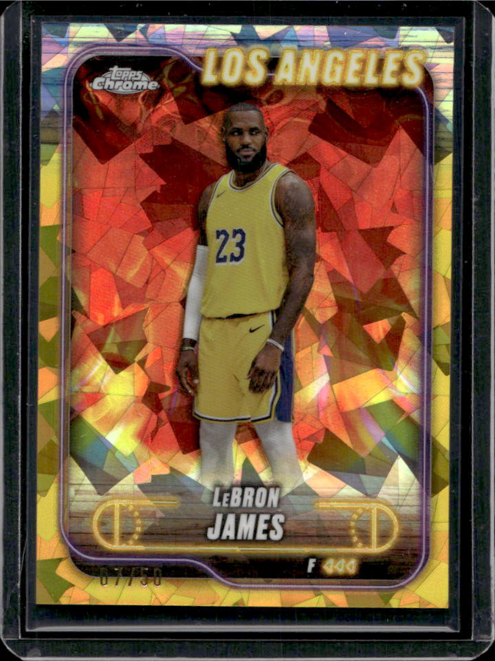 LeBron James 2024 Topps Chrome Sapphire Edition #22 Gold /50 Price