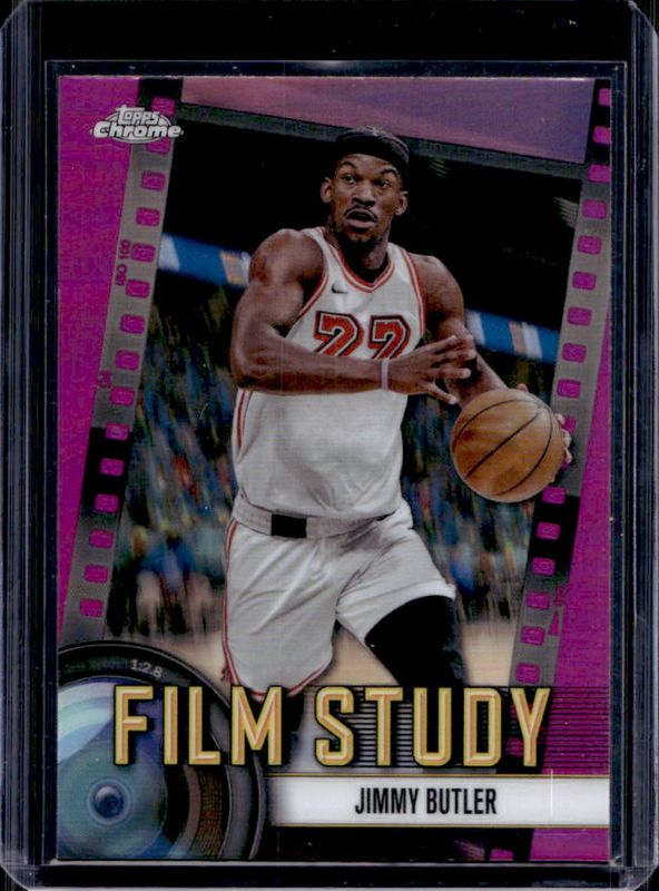 Jimmy Butler 2024 Topps Chrome #FS-17 Film Study - Pink Refractor RAW
