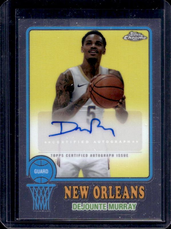 Dejounte Murray 2024 Topps Chrome #73TA-DM 1973 Autographs RAW
