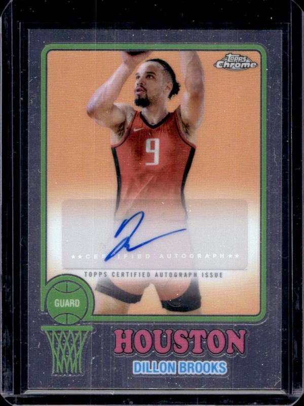 Dillon Brooks 2024 Topps Chrome #73TA-DB 1973 Autographs RAW
