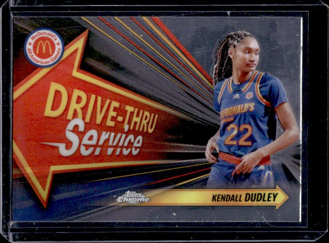 Kendall Dudley 2024 Topps Chrome McDonald's All-American #DTS-KED Drive-Thru Service RAW