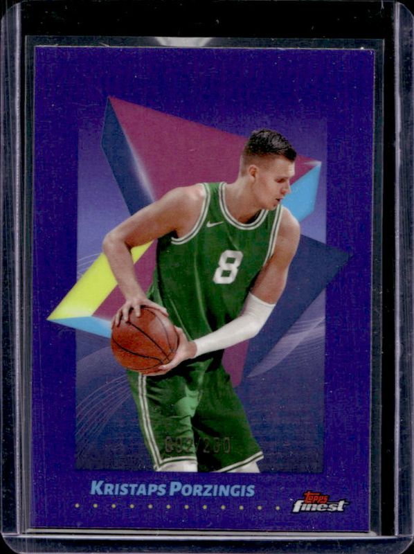 Kristaps Porzingis 2024 Topps Finest #5 Base Common - Purple Refractor /200 RAW