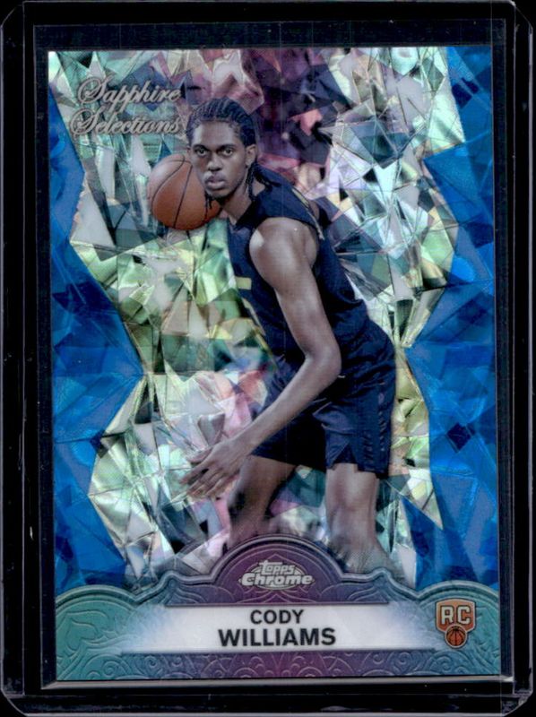 Cody Williams 2024 Topps Chrome Sapphire Edition #SS-8 Sapphire Selections Rookie RAW