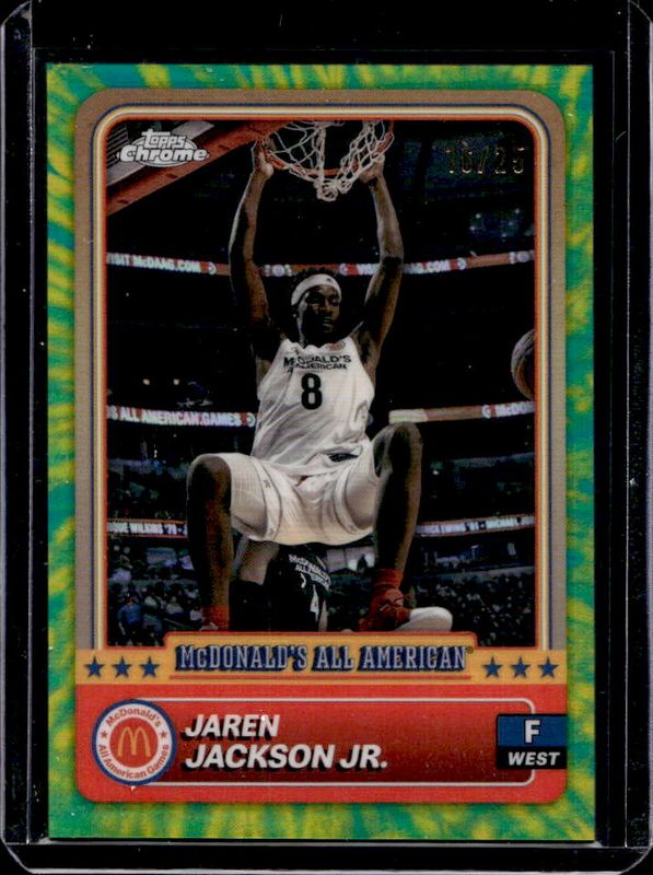 Jaren Jackson Jr. 2024 Topps Chrome McDonald's All-American #94 Tie-Dye Refractor /25 RAW
