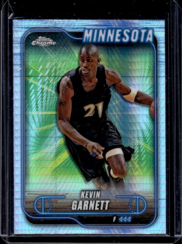 Kevin Garnett 2024 Topps Chrome #44 Prism Refractor RAW