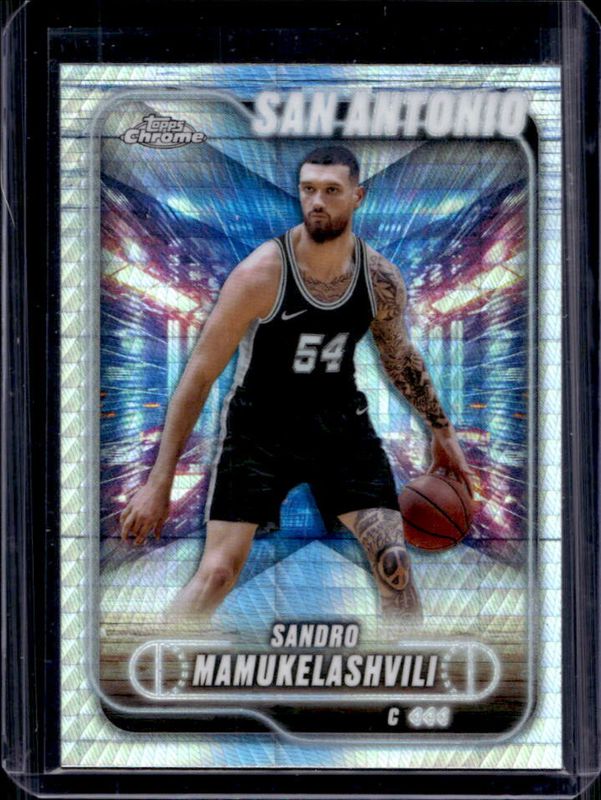 Sandro Mamukelashvili 2024 Topps Chrome #186 Prism Refractor RAW