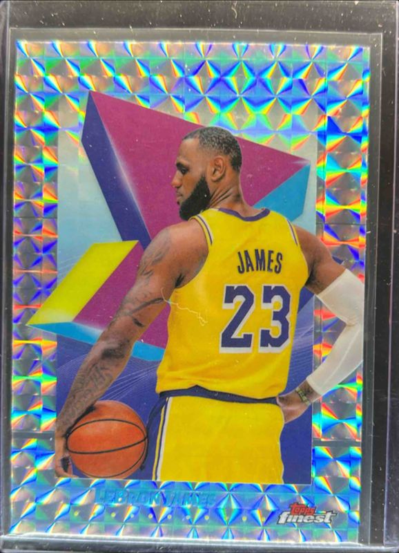 LeBron James 2024 Topps Finest #45 Base Common - X-Fractor RAW