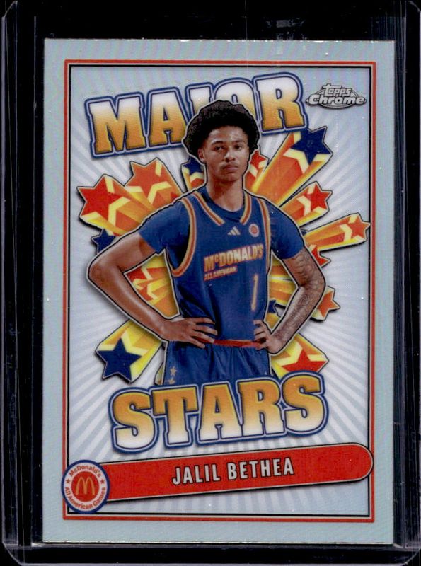 Jalil Bethea 2024 Topps Chrome McDonald's All-American #SES-JAB Major Stars - Refractor RAW