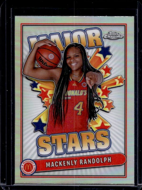 Mackenly Randolph 2024 Topps Chrome McDonald's All-American #SES-MAR Major Stars - Refractor RAW