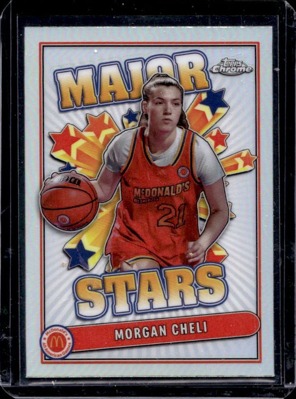 Morgan Cheli 2024 Topps Chrome McDonald's All-American #SES-MOC Major Stars - Refractor RAW