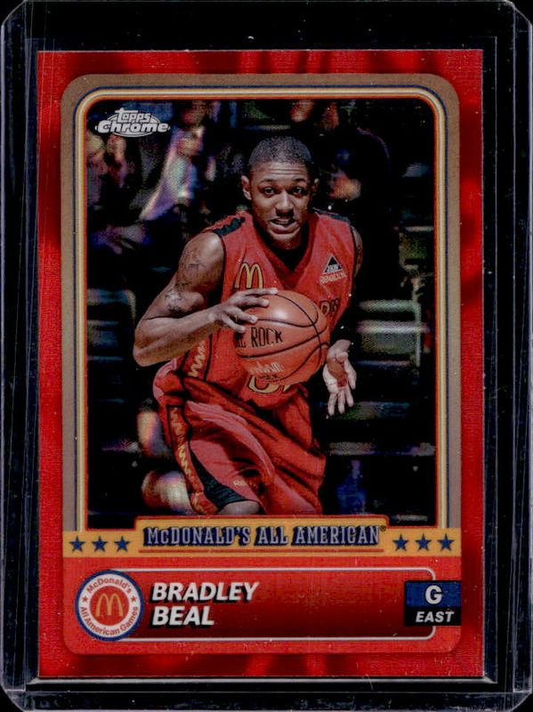 Bradley Beal 2024 Topps Chrome McDonald's All-American #97 Red RayWave Refractor RAW