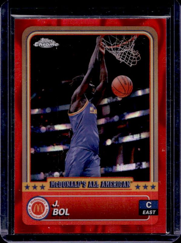 J Bol 2024 Topps Chrome McDonald's All-American #26 Red RayWave Refractor RAW
