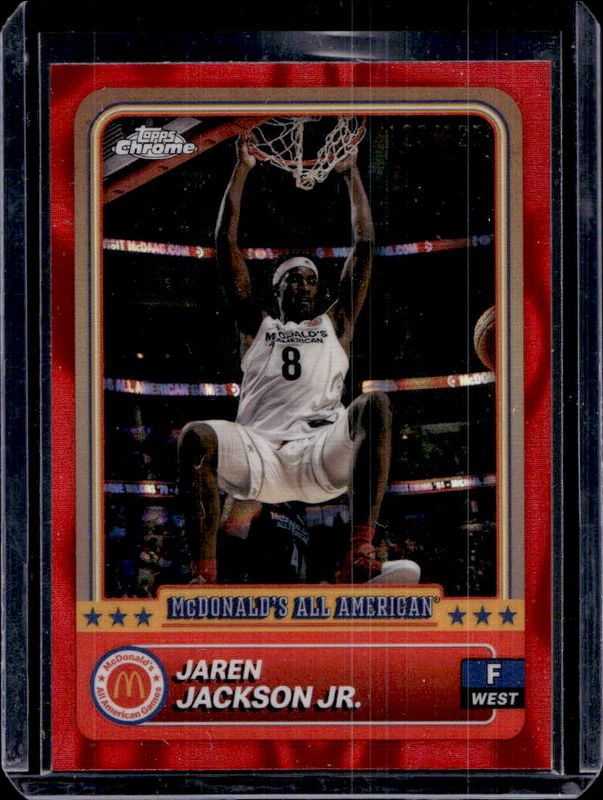Jaren Jackson Jr. 2024 Topps Chrome McDonald's All-American #94 Red RayWave Refractor RAW