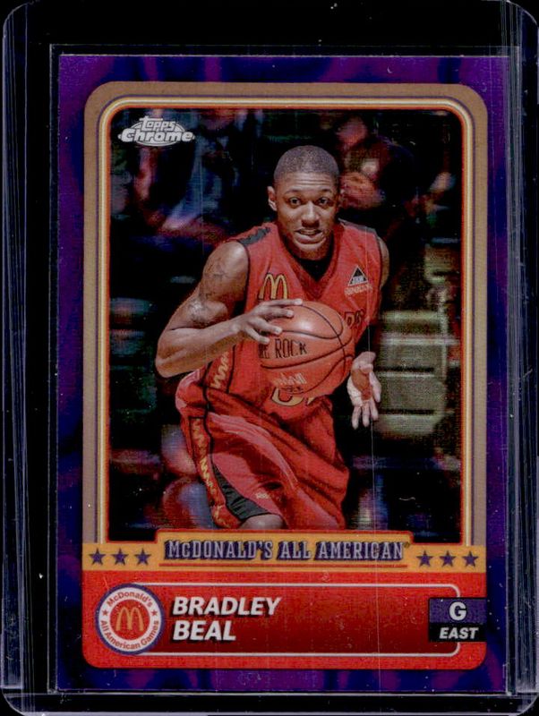 Bradley Beal 2024 Topps Chrome McDonald's All-American #97 Purple Lava Refractor /99 RAW