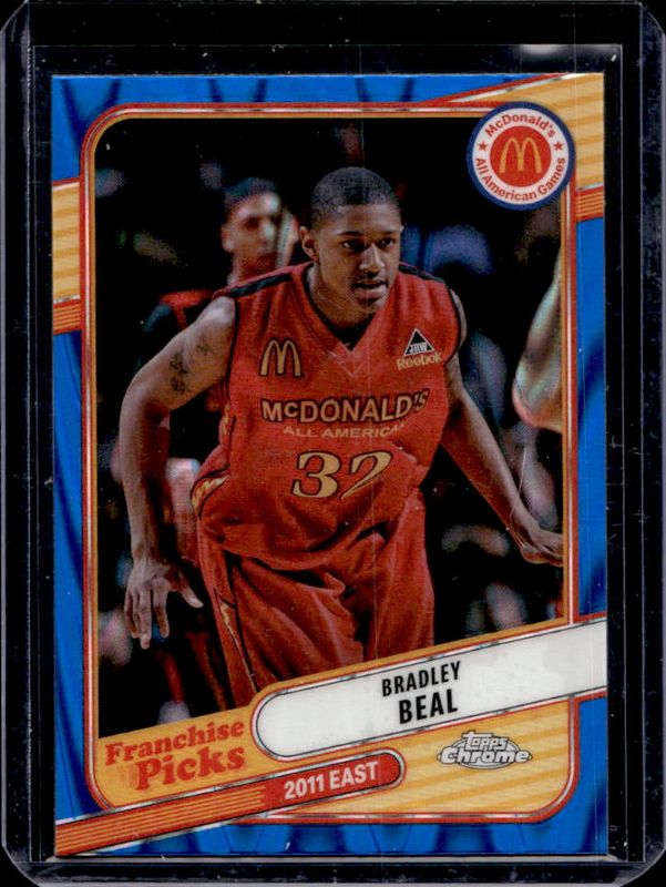 Bradley Beal 2024 Topps Chrome McDonald's All-American #REA-BRA Franchise Picks - Blue RayWave Refractor RAW
