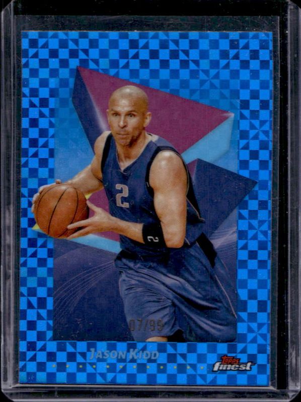 Jason Kidd 2024 Topps Finest #23 Base Common - Blue X-Fractor /99 RAW