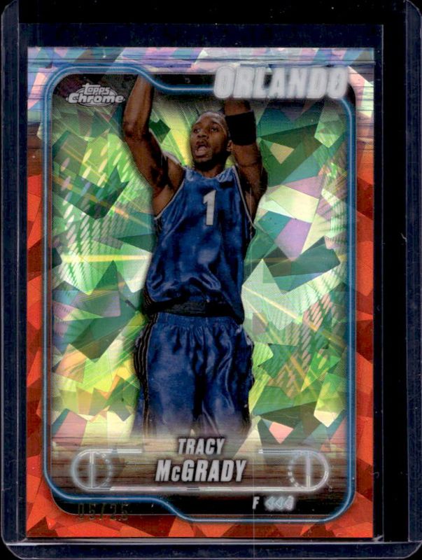 Tracy McGrady 2024 Topps Chrome Sapphire Edition #42 Orange /25 RAW